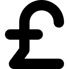 Pound Currency Icon from Micro Solid Set