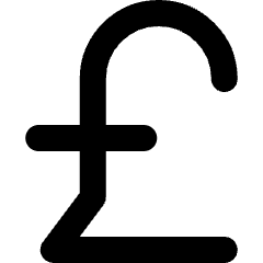 Pound Currency Icon from Micro Line Set