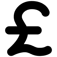 Pound Icon from Flex Solid Set