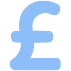 Pound Icon from Plump Flat Set