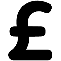 Pound Icon from Plump Solid Set