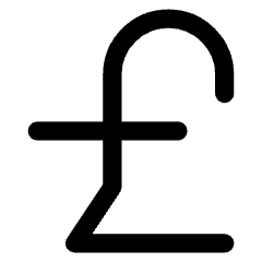 Pound Icon from Core Line Set