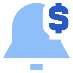 Price Alert Icon from Sharp Flat Set