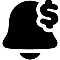 Price Alert Icon from Plump Solid Set