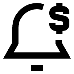 Price Alert Icon from Sharp Line Set