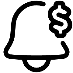 Price Alert Icon from Plump Line Set