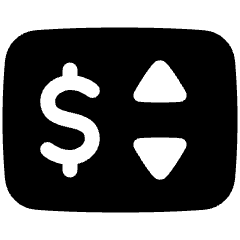 Price Change Icon from Plump Solid Set