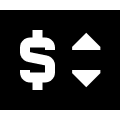 Price Change Icon from Sharp Solid Set