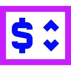 Price Change Icon from Sharp Neon Set