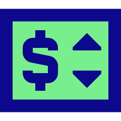 Price Change Icon from Sharp Pop Set