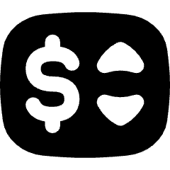 Price Change Icon from Flex Solid Set