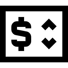 Price Change Icon from Sharp Line Set