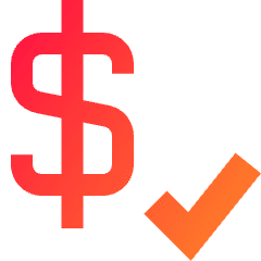 Price Check Icon from Sharp Gradient Set