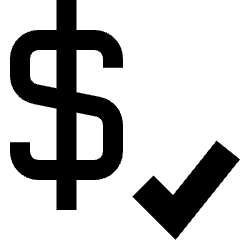 Price Check Icon from Sharp Solid Set