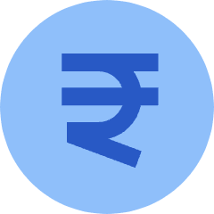 Rupee Circle Icon from Sharp Flat Set