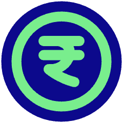 Rupee Circle Icon from Plump Pop Set
