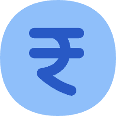 Rupee Circle Icon from Flex Flat Set