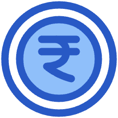 Rupee Circle Icon from Plump Duo Set