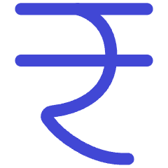 Rupee Icon from Flex Duo Set