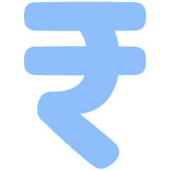 Rupee Icon from Plump Flat Set
