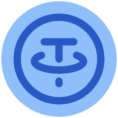 Tether Circle Icon from Plump Flat Set