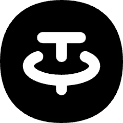 Tether Circle Icon from Flex Solid Set