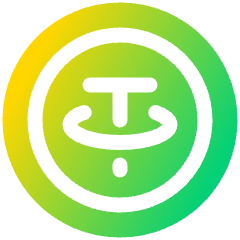 Tether Circle Icon from Plump Gradient Set