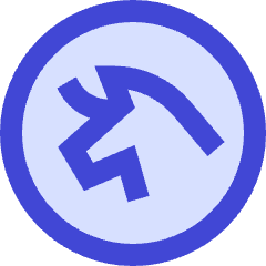 Uniswap Circle Icon from Sharp Duo Set