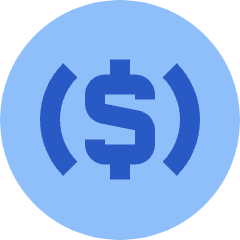 Usdc Circle Icon from Sharp Flat Set