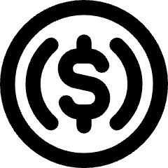 Usdc Circle Icon from Core Remix Set
