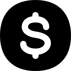 Usdc Circle Icon from Flex Solid Set