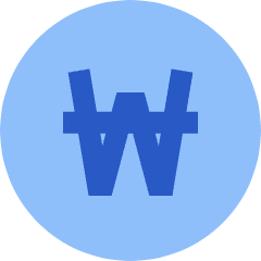 Won Circle Icon from Sharp Flat Set