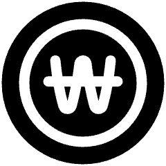 Won Circle Icon from Plump Solid Set