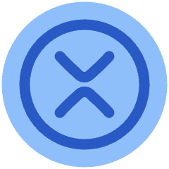 Xrp Circle Icon from Plump Flat Set