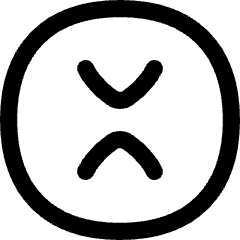 Xrp Circle Icon from Flex Line Set