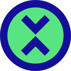 Xrp Circle Icon from Sharp Pop Set