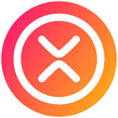 Xrp Circle Icon from Plump Gradient Set