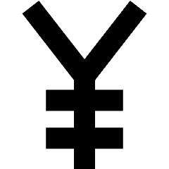 Yuan Icon from Sharp Solid Set