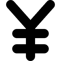 Yuan Currency Icon from Micro Solid Set