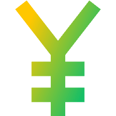 Yuan Icon from Sharp Gradient Set