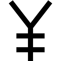 Yuan Icon from Sharp Line Set