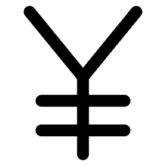 Yuan Yen Icon from Core Line Set