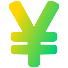 Yuan Icon from Plump Gradient Set