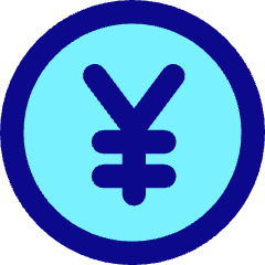 Yuan Yen Circle Icon from Core Pop Set
