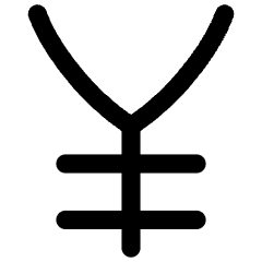 Yuan Yen Icon from Flex Line Set