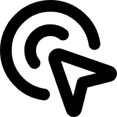 Arrow Cursor Click 1 Icon from Micro Line Set