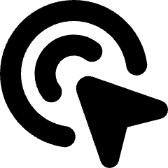 Arrow Cursor Click 1 Icon from Micro Solid Set