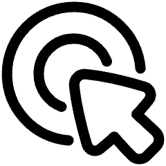 Arrow Cursor Click 2 Icon from Plump Line Set