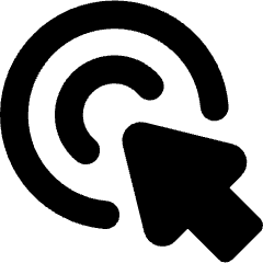 Arrow Cursor Click 2 Icon from Core Solid Set