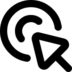 Arrow Cursor Click 2 Icon from Micro Line Set
